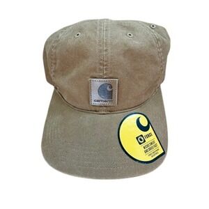 Carhartt Force Canvas Adjustable Hat AH0289 Beige C Logo Cap NWT